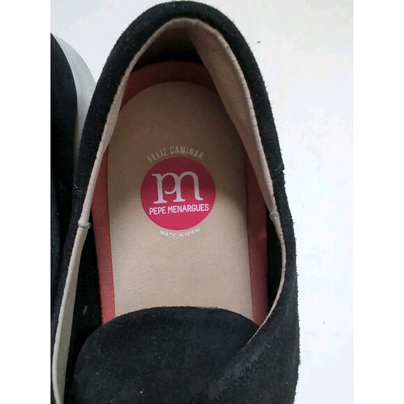 Pepe Menargues Black Suede Slip-On Shoes Women’s Size 39 EU (US 8.5-9) Comfort - Picture 11 of 14